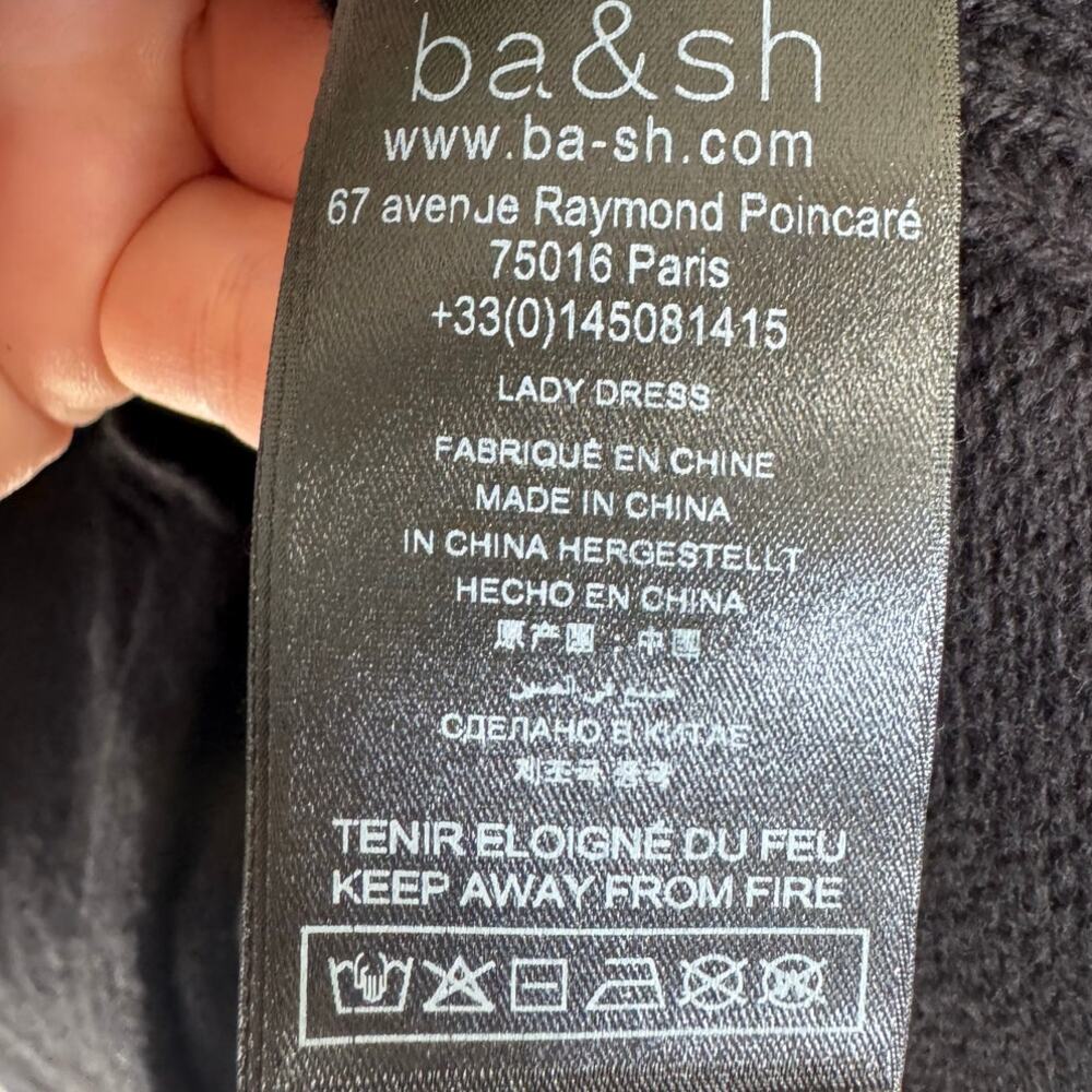 Ba&sh Medee Turtleneck Knitted Sweater Dress Black Size Small NWT - Picture 7 of 10